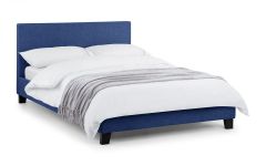 Rialto Fabric Double Bed 4ft 6in - Dark Blue