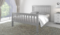 Rio Small Double Bed 4ft - Grey