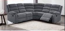 Romantic Fabric Recliner Corner Suite 2c2 Grey - Floor Model