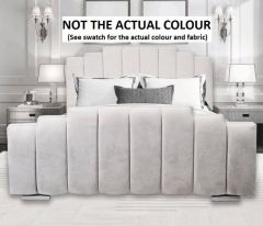 Salamanca Fabric Double Bed 4ft 6in - Sand Naples