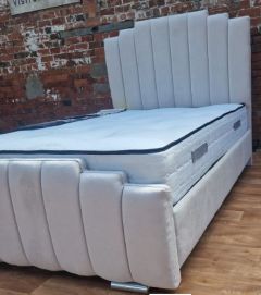 Salamanca Fabric Small Double Bed 4ft - Cream