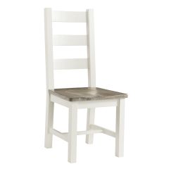 Santorini Ladderback Dining Chair - Stone/Ash