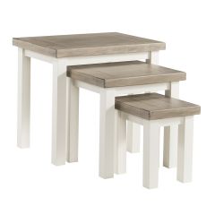 Santorini Nest of Tables - Stone/Ash