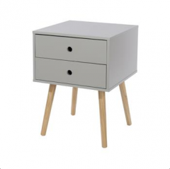 Options Scandia 2 Drawer Bedside Cabinet - Grey
