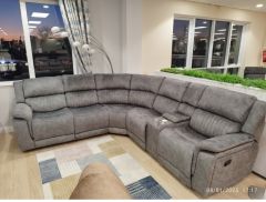 Washington 2c2 corner electric recliner - Light grey