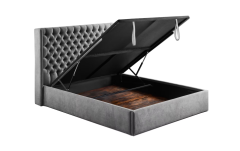Colette Ottoman Bed - Grey Fabric