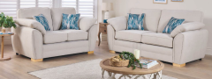Wrexford Fabric Suite 3+2 - Willow Dustry