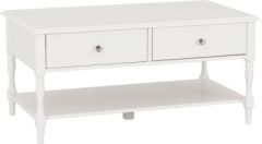 Stratford 2 Drawer Coffee Table - White