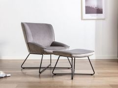 Teagan Chair & Stool - Slate Grey