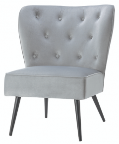 Thames Velvet Dining Chair - Grey