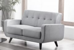 Trinity Fabric 2 Seater Sofa - Light Grey