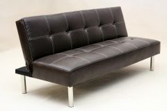 Venus Leather Sofa Bed - Black
