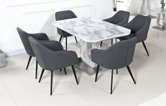 Westlake Dining Table - Marble Effect