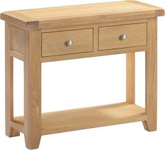 Windsor 2 Drawer Console Table - Natural Oak