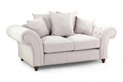 Windsor Fabric Scatterback 2 Seater Sofa - Stone