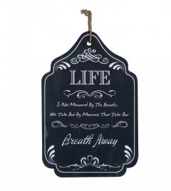 WOOD WALL PLAQUE 'LIFE'