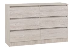 Malvern 6 Drawer Chest - Urban Snow
