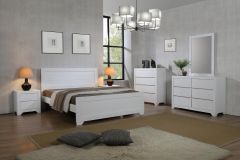Zircon Single Bed 3ft - White