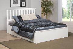 Zoe Storage Double Bed 4ft 6in - White