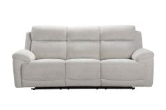 Benson Fabric Manual Recliner 3+2 Sofa - Cream