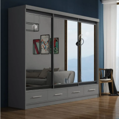 Margot Sliding Wardrobe 2.5m - Grey