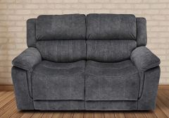 Washington Fabric 2 Seater Power Recliner Sofa - Dark Grey