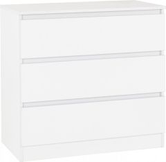 Malvern 3 Drawer Chest - White