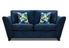 Cosmos Fabric Highback 2 Seater Sofa - Manhattan Navy