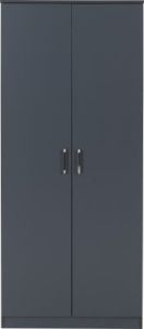 Dakota 2 Door Wardrobe - Dark Grey 