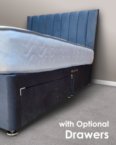 Dolce Divan Set (Divan Base + HeadBoard + Mattress) - Plush Grey 