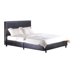 Fusion Leather Bed - Black