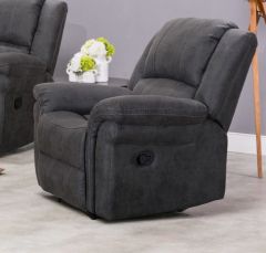 Gloucester Fabric 1 Seater - Dark Grey