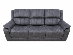 Washington Fabric 3 Seater Power Recliner Sofa- Dark Grey