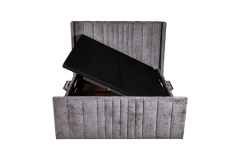 Clara Edge Bed - Grey