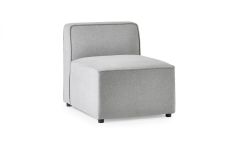 Lago Combination Sofa SINGLE Seat Section - Grey