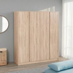 Malvern 4 Door Wardrobe 1.51M - Sonoma Oak Effect