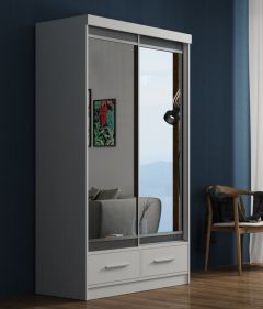 Margot Sliding Wardrobe 1.2m - White