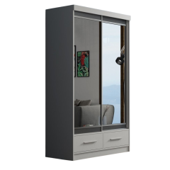 Margot Sliding Wardrobe 1.2m - White