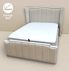 Marquise Ottoman Bed - Cream