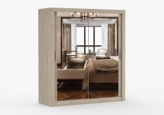 Milan Sliding 1.8m Wardrobe - Sonoma Oak