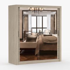 Milano Sliding 1.8m Wardrobe - Sonoma Oak