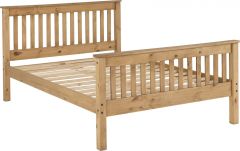 Monaco High Foot Bed - Distressed Waxed Pine