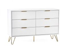 Murano 6 Drawer Chest - Matte White