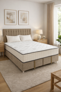 Bella Bed Set with Mattress - Stone 