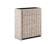 Amelia Fabric Chest - Beige