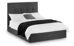 Sorrento High Headboard Bed - Grey