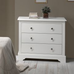 STRATFORD 3 DRAWER CHEST - WHITE