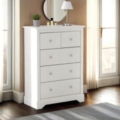 Stratford 3+2 Drawer Chest - White
