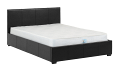 Waverley Storage Bed - Black Faux Leather
