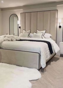 Ivy Fabric Bed - Naples Cream 